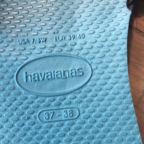Havaianas’ Logo Floral Sandals 🩴 Comfort 4” Wide Footbed and Slip Proof Soles - Picture 15 of 17